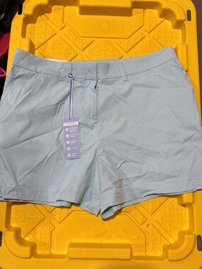 Southern Tide Women's Pale Blue High-Waist Performance Shorts